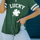 LUCKY Clover Graphic Tee Shirt