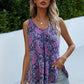 Printed Slit Scoop Neck Tank