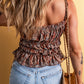 Printed Square Neck Cami