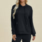 Basic Bae Full Size Air Scuba Drawstring Long Sleeve Hoodie with Kangaroo Pocket