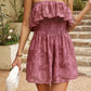 Strapless Layered Smocked Romper