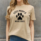 Simply Love Full Size LESS PEOPLE MORE DOGS Graphic Cotton Tee