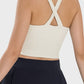 Crisscross Grecian Neck Active Cami