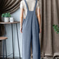 Heimish Full Size Ribbed Front Pocket Sleeveless Jumpsuit