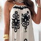 Printed Spaghetti Strap Sleeveless Maxi Dress