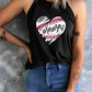 Heart Graphic Round Neck Tank