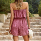 Strapless Layered Smocked Romper