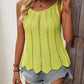 Tied Openwork Scoop Neck Sleeveless Tank