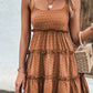 Frill Spaghetti Strap Tiered Dress