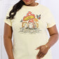 Simply Love Full Size Mushroom & Butterfly Graphic Cotton T-Shirt