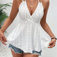 Eyelet Halter Neck Tank