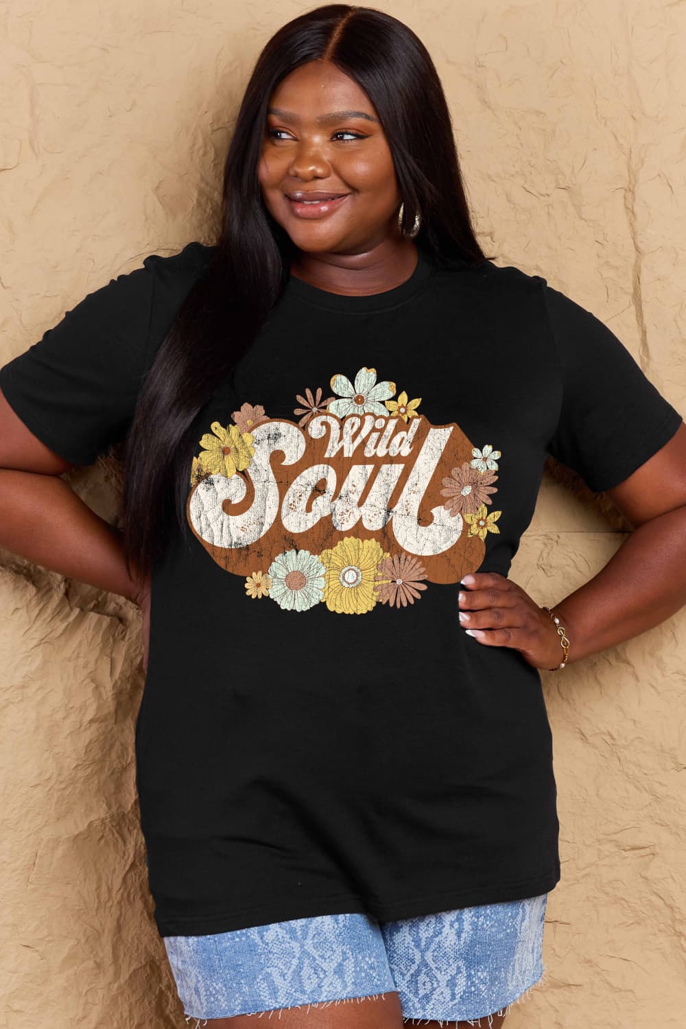 Simply Love Full Size WILD SOUL Graphic Cotton T-Shirt