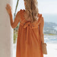 Full Size Frill Pocketed Square Neck Wide Strap Dress