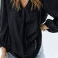 Leopard V-Neck Balloon Sleeve Blouse