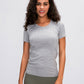 Round Neck Short Sleeve Active T-Shirt