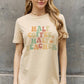 Simply Love Full Size HALF COFFEE HALF TEACHER Graphic Cotton Tee