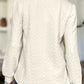 FAM-FAM Textured Round Neck Long Sleeve Sweatshirt