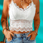 V-Neck Lace Cropped Cami