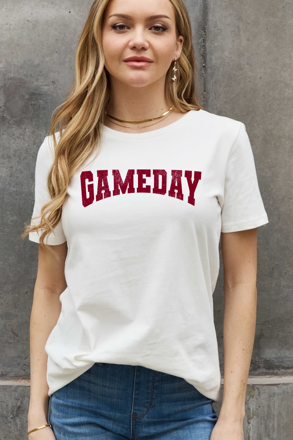 Simply Love Full Size GAMEDAY Graphic Cotton Tee