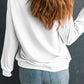 Letter Graphic Round Neck Long Sleeve Sweatshirt