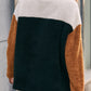 Ivy Lane Color Block Quarter Zip Dropped Shoulder Sweatshirt