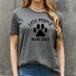 Simply Love Full Size LESS PEOPLE MORE DOGS Graphic Cotton Tee