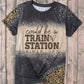 Slogan Graphic Leopard Tee Shirt