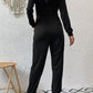 Zip Up Elastic Waist Hooded Jogger Jumpsuit