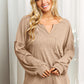 BiBi Exposed Seam Long Sleeve Top