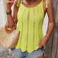 Tied Openwork Scoop Neck Sleeveless Tank