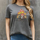 Simply Love Full Size Mushroom & Butterfly Graphic Cotton T-Shirt