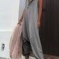 Full Size Half Button Sleeveless Jumpsuit