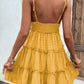 Frill Spaghetti Strap Tiered Dress