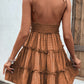 Frill Spaghetti Strap Tiered Dress