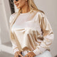 Round Neck Long Sleeve Blouse