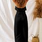 Tie-Waist Ruffled Strapless Wide Leg Jumpsuit