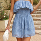 Strapless Layered Smocked Romper