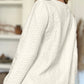 FAM-FAM Textured Round Neck Long Sleeve Sweatshirt