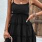 Frill Spaghetti Strap Tiered Dress