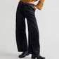 Raw Hem Wide Leg Jeans with Pockets