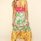 Haptics Floral Color Block Maxi Dress with Pockets