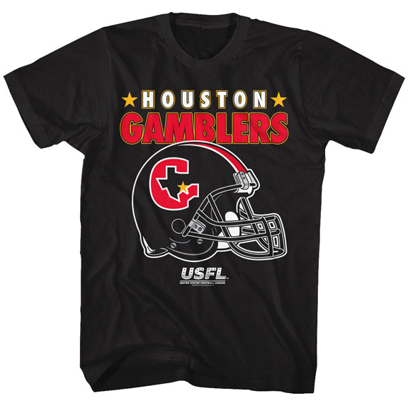 USFL Houston Gamblers Adult Lightweight T-Shirt