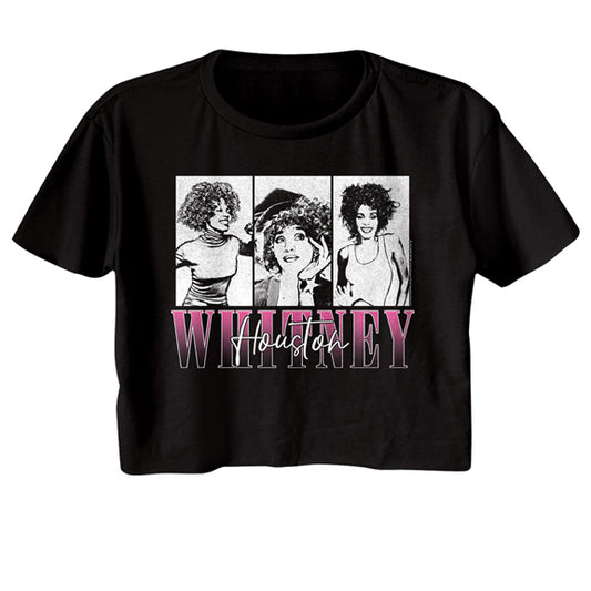 Whitney Houston Juniors Crop T-Shirt