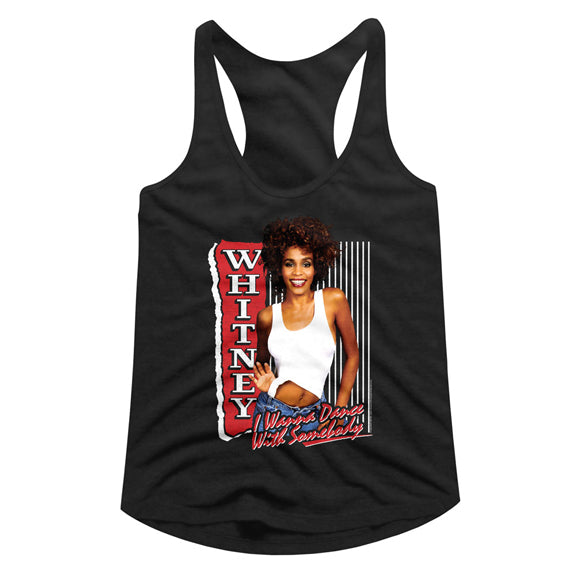 Whitney Houston Juniors Racerback Tank