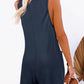 Full Size Pocketed Scoop Neck Sleeveless Romper