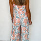 Printed Scoop Neck Wide Leg Jumpsuit