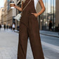 Square Neck Wide Strap Overalls