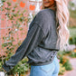 Lucky Clover Sequin Round Neck Sweatshirt