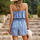 Strapless Layered Smocked Romper