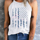 Floral Graphic Grecian Neck Tank